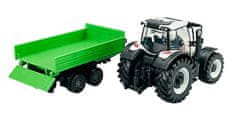 BBurago Farm 10cm traktor s prikolico - Valtra N174 - Prikolica s sklanjanjem