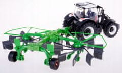 BBurago Farm 10cm traktor s prikolico - Valtra N174 - Prikolica s sklanjanjem