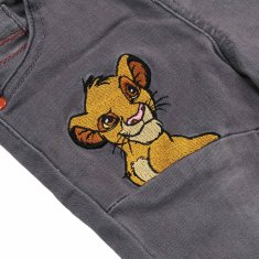 Disney DISNEY Kralj lev – Simba in Pumba Sive otroške jeans hlače na elastiko 9-12 m 80 cm