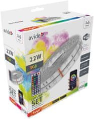 Avide 945088 Trak LED Tuya WI-FI, senzor glasbe, daljinski upravljalnik 10m 22W RGB IP65