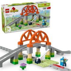 LEGO DUPLO 10426 Razširitveni komplet železniški most in tiri