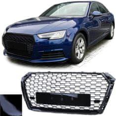 Mstyling Športna maska Audi A4 B9 15- RS4 izgled ČRNA SIJAJ