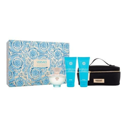 Versace Pour Femme Dylan Turquoise Set toaletna voda 100 ml + gel za prhanje 100 ml + gel za telo 100 ml + kozmetična torbica za ženske