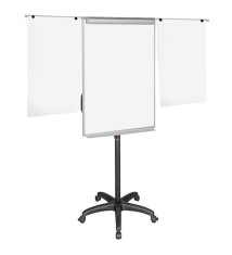 Bi-Office Tabla samostoječa Maya Mobile 70x102 cm Alu, magnetna, izvl. roke, črno stojalo