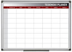 Bi-Office Planer tedenski, 60 x 90 cm magnetni