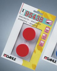 Dahle Magnet y38mm rdeč 2 kos