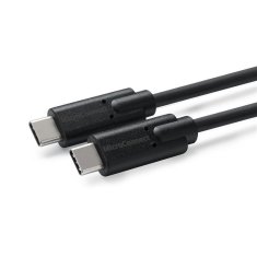 MicroConnect Kabel USB C-C 3.2 Gen2x2, 1m, črn 100W, 20Gbps, 4K60Hz