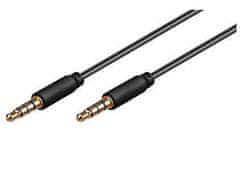 MicroConnect Kabel minijack 3m 3.5mm (4-pin, stereo)