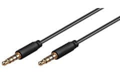 MicroConnect Kabel minijack 0,5m 3.5mm (4-pin, stereo)