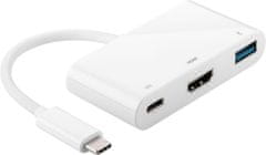 MicroConnect USB-C hub razdelilnik 1x USB-C, 1x USB-A 3.0, 1x HDMI