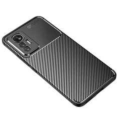 Havana Silikonski ovitek za Xiaomi Redmi 14c - mat carbon črn