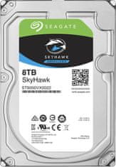 Seagate HDD SkyHawk 3,5" 8TB - 7200 vrtljajev na minuto/SATA-III/256MB + senzor RV