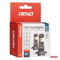 AMIO LED kit žarnica Hybrid series H7 H18 6000K Canbus 60W