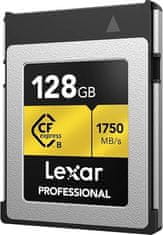 Lexar Pomnilniška kartica Series Gold128GB (CFexpress) Type-B (LCXEXPR128G-RNENG)