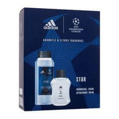 Adidas UEFA Champions League Star Set vodica po britju 100 ml + gel za prhanje 250 ml