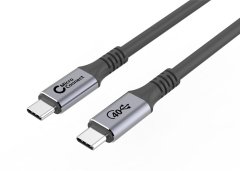 MicroConnect Premium kabel USB C-C USB4, Gen3x2, 1,2m 100W, 40Gbps, 5K60Hz