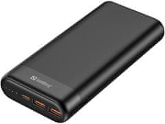 Sandberg Baterija Powerbank USB-A QC 3.0, USB-C PD 65W, 20000