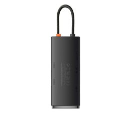 BASEUS BASEUS LITE SERIES BS-OH020 ADAPTER ZA VOZLIŠČE TIPA C 6-PORT ČRN