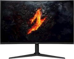 Acer Nitro XZ322QUV3bmiiphx gaming monitor, 80 cm, QHD, VA, ukrivljen, črn