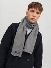 Jack&Jones Moški šal Bottoms Knit Scarf Noos Grey Melange