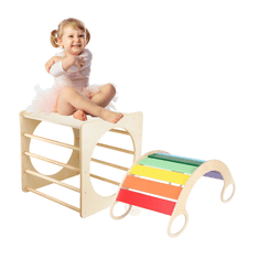 Tuktuk Montessori set - Montessori kocka in gugalnica 5v1