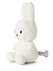 Bon Ton Toys Miffy ECO Corduroy zajček mehka igrača, 33 cm, umazano bela (866)