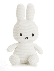 Bon Ton Toys Miffy ECO Corduroy zajček mehka igrača, 33 cm, umazano bela (866)