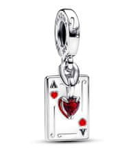 Pandora Srebrni dvojni obesek Disney Queen of Hearts 793420C01