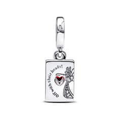 Pandora Srebrni dvojni obesek Disney Queen of Hearts 793420C01