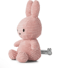 Bon Ton Toys Miffy ECO Corduroy zajček mehka igrača, 50 cm, roza (871)