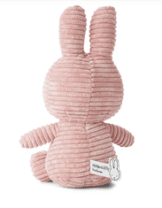 Bon Ton Toys Miffy ECO Corduroy zajček mehka igrača, 50 cm, roza (871)