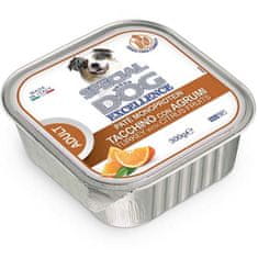 Monge SPECIAL DOG EXCELLENCE FRUITS pašteta puran, riž in citrusi 300g kad