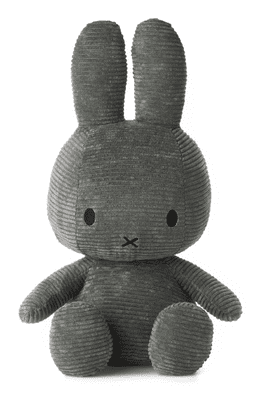  Bon Ton Toys Miffy ECO Corduroy zajček mehka igrača, 33 cm, siva