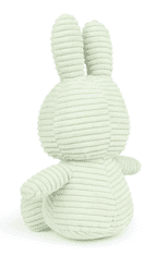 Bon Ton Toys Miffy ECO Corduroy zajček mehka igrača, 23 cm, mentolno zelena (881)