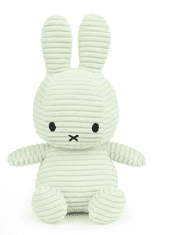 Bon Ton Toys Miffy ECO Corduroy zajček mehka igrača, 23 cm, mentolno zelena (881)