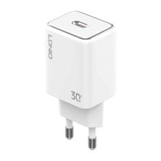 LDNIO 30W omrežni polnilnik LDNIO A1508C USB-C + kabel USB-C