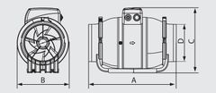 AKVAVENT Typhoon 100, Kanalski ventilator Typhoon D100 po ugodni ceni 