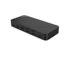 eSTUFF Trojna 4K USB-C hibr. docking postaja 130W PD, 3x HDMI, 2x DisplayPort