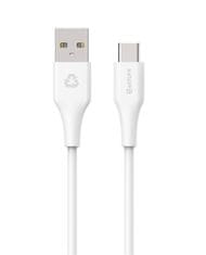 eSTUFF INFINITE kabel USB C-A 2m, bel 60W, 480Mbps, recikl. plastika