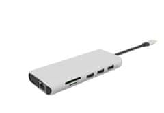 eSTUFF USB-C hub razdelilnik, 12-v-1