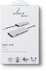 eSTUFF USB-C hub razdelilnik, 12-v-1