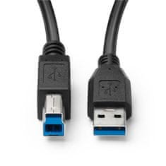 MicroConnect Kabel USB A-B 3.0, 0,5m 5Gbps