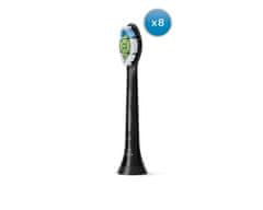 Philips Sonicare W2 Optimal White črni nastavki za zobno ščetko Medium (HX6068/13) 8 kos