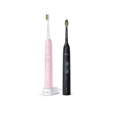 Philips Sonicare ProtectiveClean 4500 2 sonični električni zobni ščetki (HX6830/35) črna/ roza