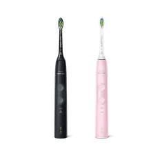 Philips Sonicare ProtectiveClean 4500 2 sonični električni zobni ščetki (HX6830/35) črna/ roza