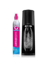 SodaStream Terra črn QC z CO2 + 1L BPA Free plastenka (1012811411)