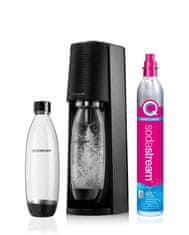 SodaStream Terra črn QC z CO2 + 1L BPA Free plastenka (1012811411)