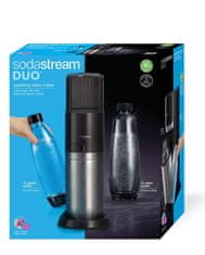 SodaStream DUO črn aparat za gazirnaje +1 L steklenica in 1L BPA Free plastenka (1016812411)