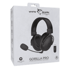 White Shark gaming brezžične slušalke WGH-2443 GORILLA PRO črne 