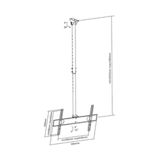 Maclean Stropni nosilec za LCD TV MC-631 32''- 55''